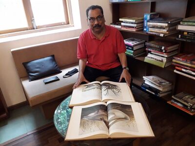Tollygunj Club Library. With Audiborn's Birds of America, November 2021.
