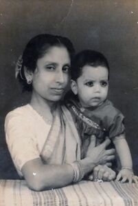 With my sister. Calcutta Studio.