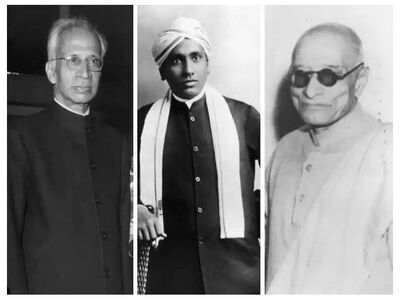 Bharat Ratna.1954. Dr Sarvepalli Radhakrishnan, C.V. Raman and C. Rajagopalachari