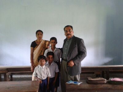 Teacher and her students